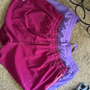 2 lululemon shorts size 12